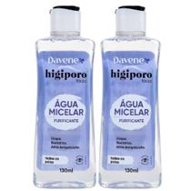 2UN Água Micelar Higiporo Todos os Tipos Pele 130ml Davene 2UN Água Micelar Higiporo Todos os Tipos Pele 130ml Davene