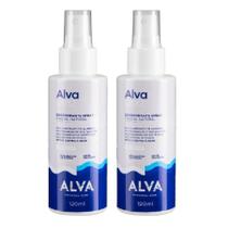 2Un Alva Desodorante Spray Cristal Sem Perfume C/ 120ml Cada