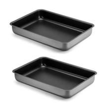 2un Assadeira Forma Rasa Retangula Antiaderente Premium 36CM 2un Assadeira Forma Rasa Retangula Antiaderente Premium 36CM