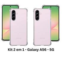2UN Capa Capinha Anti Impactos TPU para Samsung Galaxy A56 5G Transparente