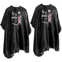 2UN Capa Cetim Barbeiro Sem MangaTesoura/Navalhete/Pincel 2UN Capa Cetim Barbeiro Sem MangaTesoura/Navalhete/Pincel