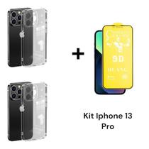2UN Capinhas Anti Impacto Transparente + 1UN Película Flexível 9D Fosca Para Iphone 13 PRO 2UN Capinhas Anti Impacto Transparente + 1UN Película Flexível 9D Fosca Para Iphone 13 PRO
