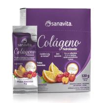 2un Colágeno Sanavita Verisol 30 Sachês 120g Frutas Amarelas 2un Colágeno Sanavita Verisol 30 Sachês 120g Frutas Amarelas