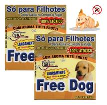 2un Coleira Anti Pulgas Carrapatos Cães Filhotes Proteção