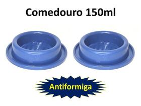2un Comedouro Bebedouro Gatos e Cães Filhotes Antiformiga
