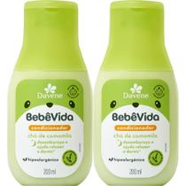 2UN Condicionador Bebe Vida Cha de Camomila 200ml Davene