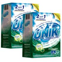 2un Detergente Sabão Máquina Lavar Louça Secante 500g Unik