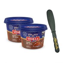 2UN Doce De Leite Tradicional 400g Veneza+Espátula Lilabella 2UN Doce De Leite Tradicional 400g Veneza+Espátula Lilabella