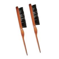2UN Escova Fina De Madeira Para Acabamentos Penteados Vertix