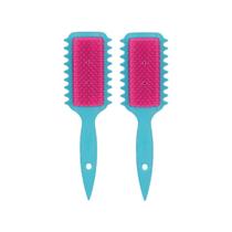 2UN Escova P/ Cabelos Cacheados Ricca Flex Fita Azul