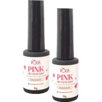 2UN Esmalte em Gel Pink Metalizado 9g Volia