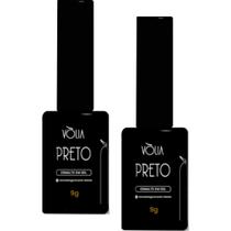 2UN Esmalte Em Gel Preto 9G Volia