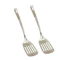 2un ESPÁTULA COLHER VAZADA INOX 33CM GOURMET PREMIUM COZINHA