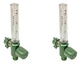 2Un Fluxometro Eco Anodizado 0-15L/MIN Para Rede De Oxigênio