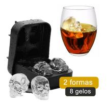 2un Forma gelo caveira formato cranio silicone Drinks Bar