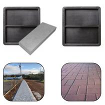 2un Forma Molde Matriz p Fabricar Concreto 20x10x1,5 Bloquete Tijolinho Pedra Lajota p Piso Rua Chão Calçada