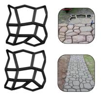 2un Forma Molde p Caminho de Pedra Jardim Estrada Decorativa 43x43x4