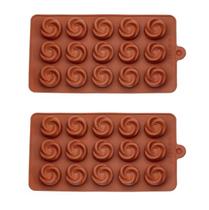 2un Forma Silicone Bombom Moldes finos Docinho Flor 2un Forma Silicone Bombom Moldes finos Docinho Flor