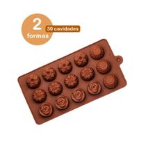 2un Forma Silicone Bombons Molde fino Doce Docinho Chocolate