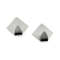 2un Gancho parede inox chaves sala banheiro cozinha losango 2un Gancho parede inox chaves sala banheiro cozinha losango