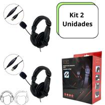 2Un Headset Fone De Ouvido Para Telemarketing Callcenter Gamer Com Mute Usb Headphone Com Microfone