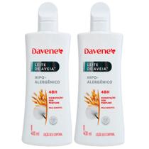 2UN Hidratante Leite Aveia Hipoalergenico 400ml Davene