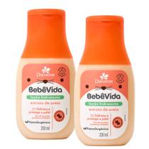 2UN Loção Hidratante Bebe Vida 200ml Davene