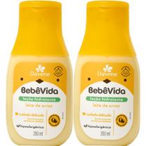 2UN Loção Hidratante Bebe Vida Leite de Arroz 200ml Davene