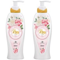 2UN Loção Hidratante Corporal Rosas 300ml Davene