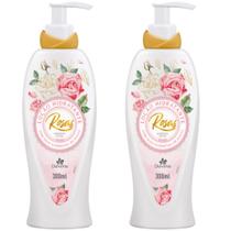 2UN Loção Hidratante Corporal Rosas 300ml Davene