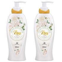 2UN Loção Hidratante Corporal Rosas Brancas 300ml Davene