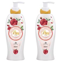 2UN Loção Hidratante Corporal Rosas Vermelhas 300ml Davene