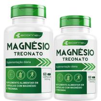 2Un Magnesio Treonato Formula Pura com Laudo 500Mg 60Cáps - Ecomev