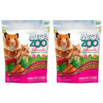 2un MegaZoo Extrusada Hamster E Gerbil 300g 2un MegaZoo Extrusada Hamster E Gerbil 300g