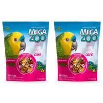 2un Megazoo Mix Papagaios 350g Com Vita Care