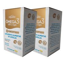 2un Omega 3 Ultra Caps - Óleo de Peixe com EPA e DHA Concentrados - 60 Cápsulas - Equaliv
