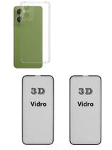 2UN Película 3D de Vidro + Capa Anti Impactos TPU para Moto G06 2UN Película 3D de Vidro + Capa Anti Impactos TPU para Moto G06