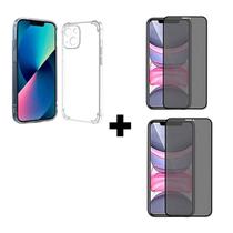 2UN Película 3D Privacidade + 1UN Capa Capinha Anti impacto Para Iphone 13 Transparente 2UN Película 3D Privacidade + 1UN Capa Capinha Anti impacto Para Iphone 13 Transparente