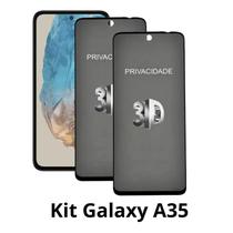 2UN Película 3D Privacidade de Vidro para Samsung Galaxy A35