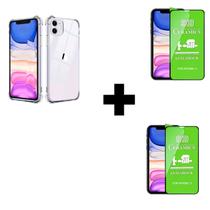 2UN Película Cerâmica 9D + 1UN Capinha Anti Impacto Para Iphone 11 Transparente 2UN Película Cerâmica 9D + 1UN Capinha Anti Impacto Para Iphone 11 Transparente