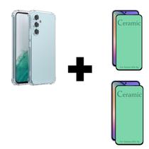 2UN Película Cerâmica 9D + 1UN Capinha Anti Impacto Para Samsung Galaxy A54 Transparente 2UN Película Cerâmica 9D + 1UN Capinha Anti Impacto Para Samsung Galaxy A54 Transparente