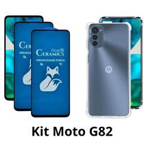 2UN Película Fosca Privacidade + 1UN Capa Transparente para Motorola Moto G82