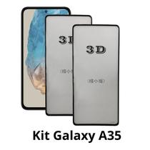 2UN Película Frontal de Vidro em 3D para Samsung Galaxy A35 2UN Película Frontal de Vidro em 3D para Samsung Galaxy A35