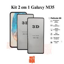 2UN Película Protetora 3D Vidro Tela Frontal para Samsung Galaxy M35