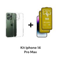 2UN Películas 9D Fosca + 1UN Capa Capinha Transparente Para Iphone 14 PRO MAX - LXL