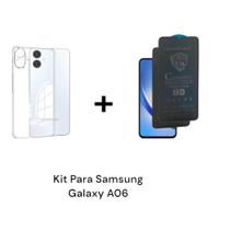 2UN Películas Privacidade Fosca 9D + Capinha Capa Anti Impacto Compatível Com Samsung Galaxy A06