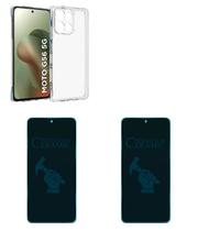 2UN Películas Privacidade Fosca + Capa TPU Para Moto G56 5G