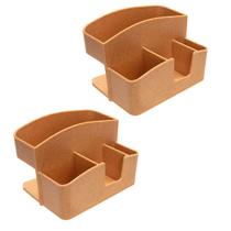 2un Porta Guardanapo Divisórias mesa Restaurante Marrom C