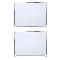 2un Quadro branco lousa escolar escritório 30x20 c/ moldura 2un Quadro branco lousa escolar escritório 30x20 c/ moldura