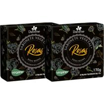 2UN Sabonete Vegetal Rosas Negras 170g Davene 2UN Sabonete Vegetal Rosas Negras 170g Davene